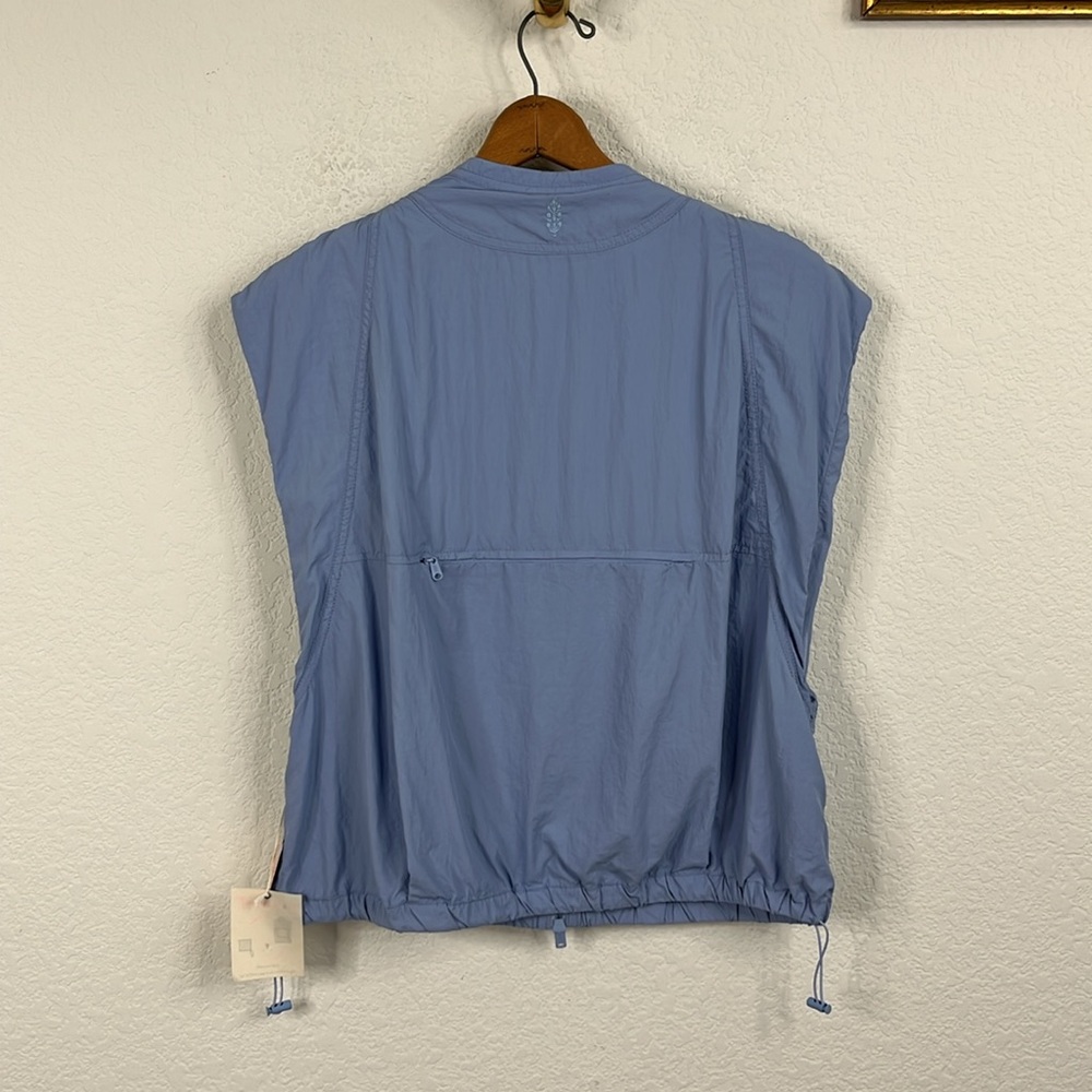 FP Movement Packable Running Hiking Periwinkle Blue Vest - Picture 7 of 8